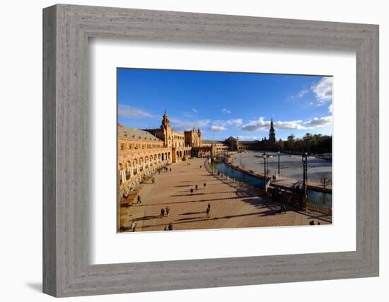 Plaza De Espana, Built for the Ibero-American Exposition of 1929, Seville, Andalucia, Spain-Carlo Morucchio-Framed Photographic Print