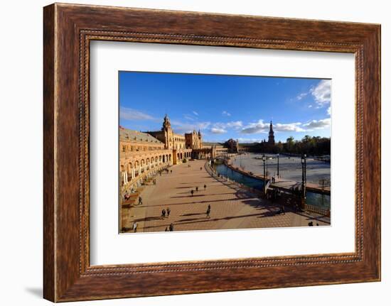 Plaza De Espana, Built for the Ibero-American Exposition of 1929, Seville, Andalucia, Spain-Carlo Morucchio-Framed Photographic Print