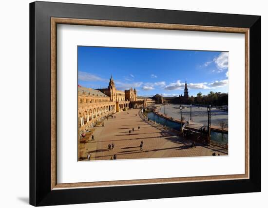 Plaza De Espana, Built for the Ibero-American Exposition of 1929, Seville, Andalucia, Spain-Carlo Morucchio-Framed Photographic Print