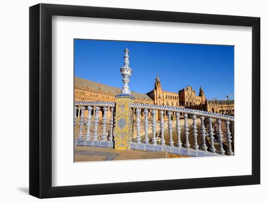 Plaza De Espana, Built for the Ibero-American Exposition of 1929, Seville, Andalucia, Spain-Carlo Morucchio-Framed Photographic Print