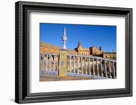 Plaza De Espana, Built for the Ibero-American Exposition of 1929, Seville, Andalucia, Spain-Carlo Morucchio-Framed Photographic Print