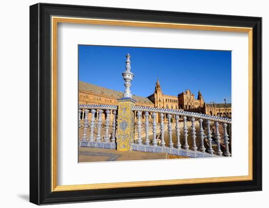 Plaza De Espana, Built for the Ibero-American Exposition of 1929, Seville, Andalucia, Spain-Carlo Morucchio-Framed Photographic Print