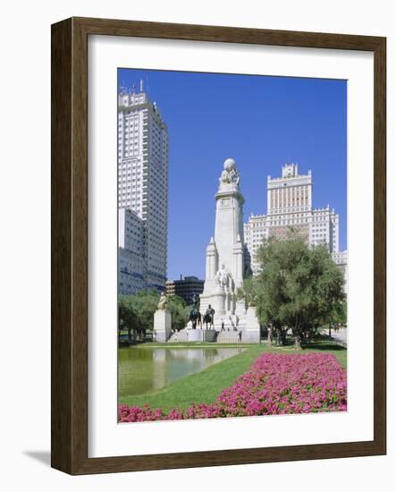 Plaza De Espana, Madrid, Spain, Europe-Hans Peter Merten-Framed Photographic Print