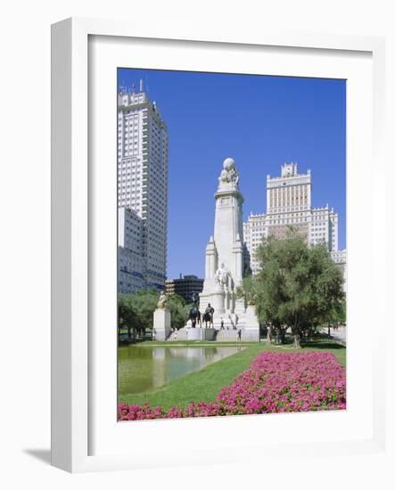 Plaza De Espana, Madrid, Spain, Europe-Hans Peter Merten-Framed Photographic Print