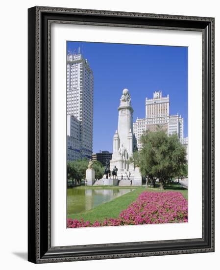 Plaza De Espana, Madrid, Spain, Europe-Hans Peter Merten-Framed Photographic Print