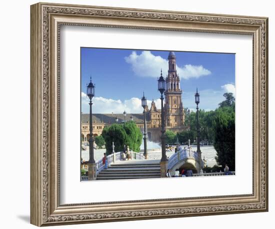 Plaza De Espana, Seville, South Spain-Peter Adams-Framed Photographic Print