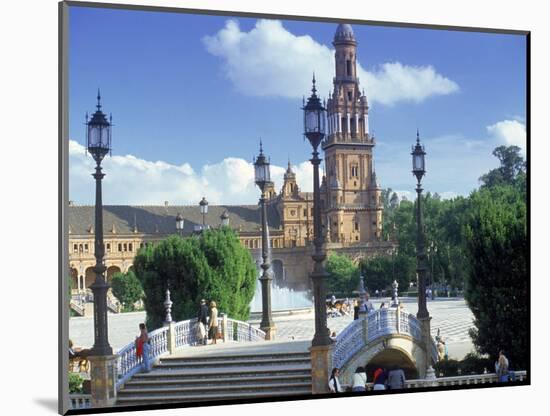 Plaza De Espana, Seville, South Spain-Peter Adams-Mounted Photographic Print