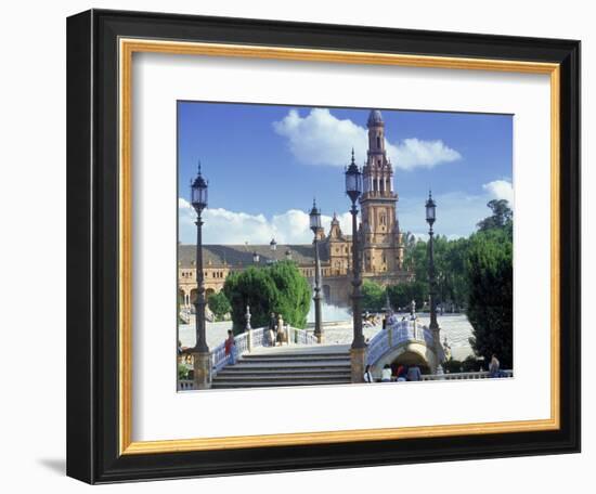 Plaza De Espana, Seville, South Spain-Peter Adams-Framed Photographic Print