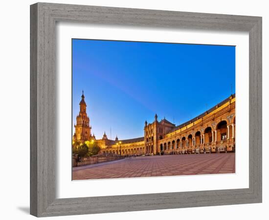 Plaza De Espana, Seville, Spain-Felipe Rodriguez-Framed Photographic Print