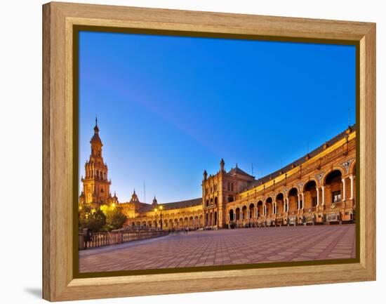 Plaza De Espana, Seville, Spain-Felipe Rodriguez-Framed Premier Image Canvas