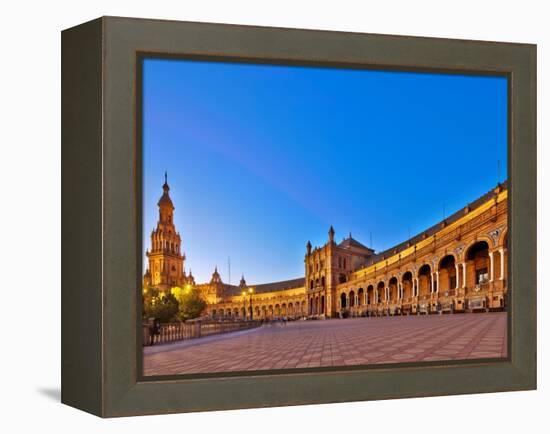 Plaza De Espana, Seville, Spain-Felipe Rodriguez-Framed Premier Image Canvas