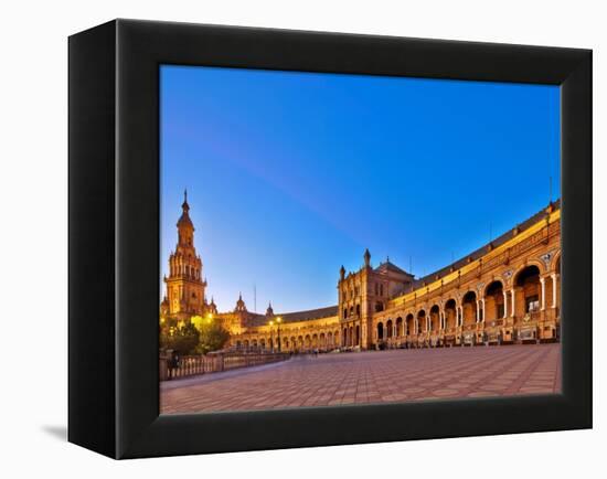 Plaza De Espana, Seville, Spain-Felipe Rodriguez-Framed Premier Image Canvas