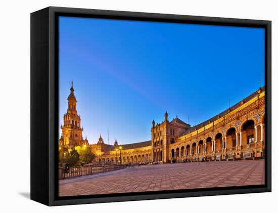 Plaza De Espana, Seville, Spain-Felipe Rodriguez-Framed Premier Image Canvas