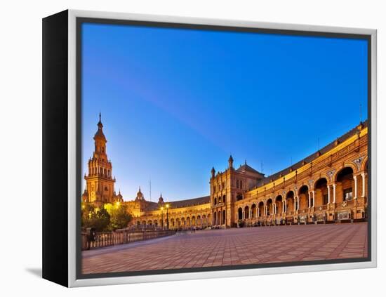 Plaza De Espana, Seville, Spain-Felipe Rodriguez-Framed Premier Image Canvas