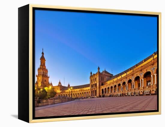 Plaza De Espana, Seville, Spain-Felipe Rodriguez-Framed Premier Image Canvas