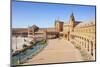 Plaza de Espana with canal and bridge, Maria Luisa Park, Seville, Spain-Neale Clark-Mounted Photographic Print