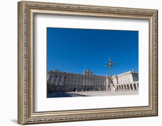 Plaza De La Armeria and the Palacio Real in Madrid, Spain, Europe-Martin Child-Framed Photographic Print