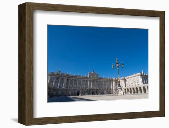 Plaza De La Armeria and the Palacio Real in Madrid, Spain, Europe-Martin Child-Framed Photographic Print