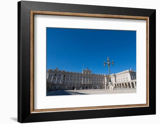 Plaza De La Armeria and the Palacio Real in Madrid, Spain, Europe-Martin Child-Framed Photographic Print