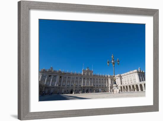 Plaza De La Armeria and the Palacio Real in Madrid, Spain, Europe-Martin Child-Framed Photographic Print