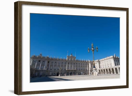 Plaza De La Armeria and the Palacio Real in Madrid, Spain, Europe-Martin Child-Framed Photographic Print