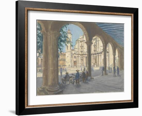 Plaza De La Catedral, 2010-Julian Barrow-Framed Giclee Print