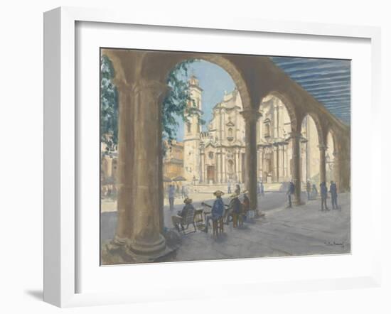 Plaza De La Catedral, 2010-Julian Barrow-Framed Giclee Print