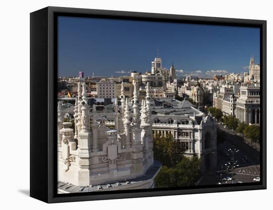 Plaza De La Cibeles, Madrid, Spain-Walter Bibikow-Framed Premier Image Canvas