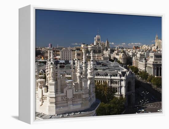 Plaza De La Cibeles, Madrid, Spain-Walter Bibikow-Framed Premier Image Canvas
