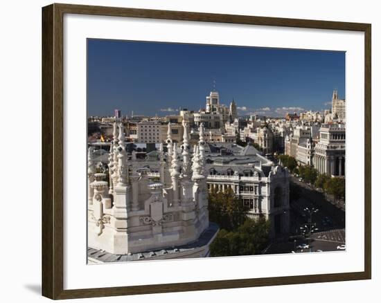 Plaza De La Cibeles, Madrid, Spain-Walter Bibikow-Framed Photographic Print