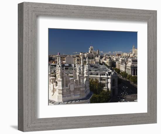 Plaza De La Cibeles, Madrid, Spain-Walter Bibikow-Framed Photographic Print