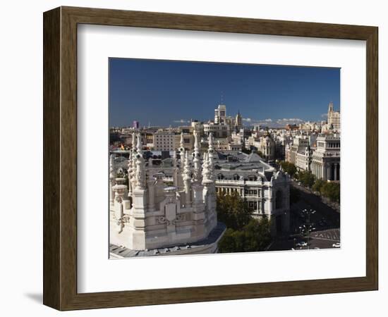 Plaza De La Cibeles, Madrid, Spain-Walter Bibikow-Framed Photographic Print