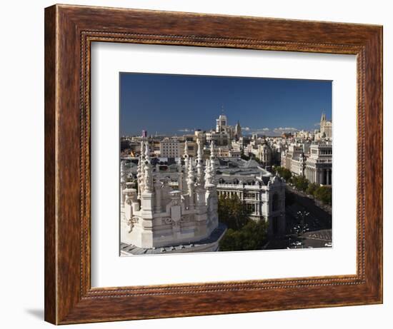 Plaza De La Cibeles, Madrid, Spain-Walter Bibikow-Framed Photographic Print