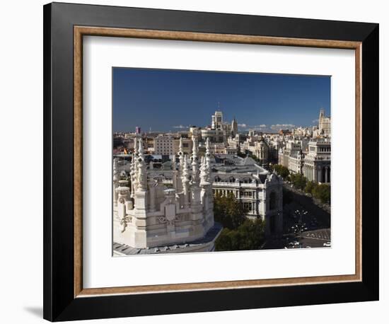 Plaza De La Cibeles, Madrid, Spain-Walter Bibikow-Framed Photographic Print