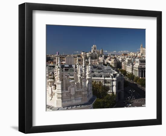 Plaza De La Cibeles, Madrid, Spain-Walter Bibikow-Framed Photographic Print