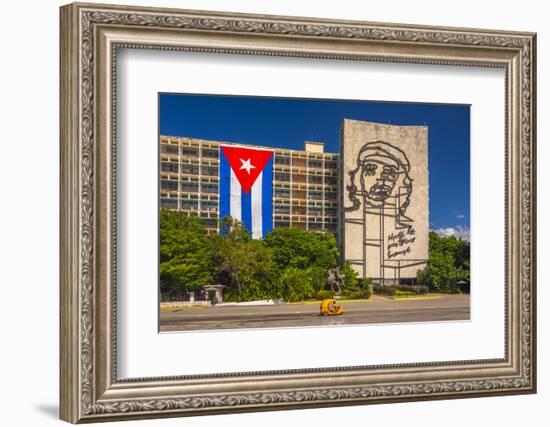 Plaza De La Revolucion, Vedado, Havana, Cuba, West Indies, Caribbean, Central America-Alan Copson-Framed Photographic Print