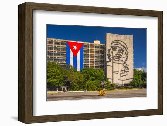 Plaza De La Revolucion, Vedado, Havana, Cuba, West Indies, Caribbean, Central America-Alan Copson-Framed Photographic Print