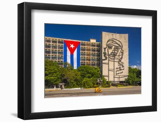 Plaza De La Revolucion, Vedado, Havana, Cuba, West Indies, Caribbean, Central America-Alan Copson-Framed Photographic Print