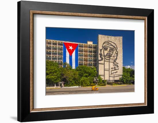 Plaza De La Revolucion, Vedado, Havana, Cuba, West Indies, Caribbean, Central America-Alan Copson-Framed Photographic Print