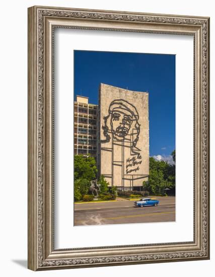 Plaza De La Revolucion, Vedado, Havana, Cuba, West Indies, Caribbean, Central America-Alan Copson-Framed Photographic Print