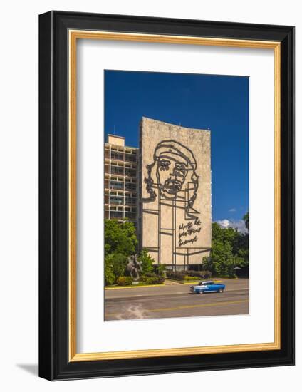 Plaza De La Revolucion, Vedado, Havana, Cuba, West Indies, Caribbean, Central America-Alan Copson-Framed Photographic Print