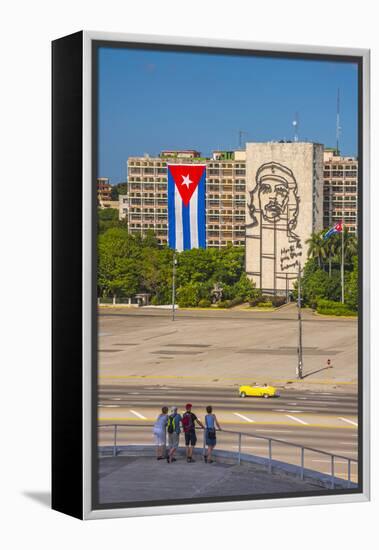 Plaza De La Revolucion, Vedado, Havana, Cuba, West Indies, Caribbean, Central America-Alan Copson-Framed Premier Image Canvas