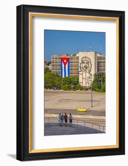 Plaza De La Revolucion, Vedado, Havana, Cuba, West Indies, Caribbean, Central America-Alan Copson-Framed Photographic Print