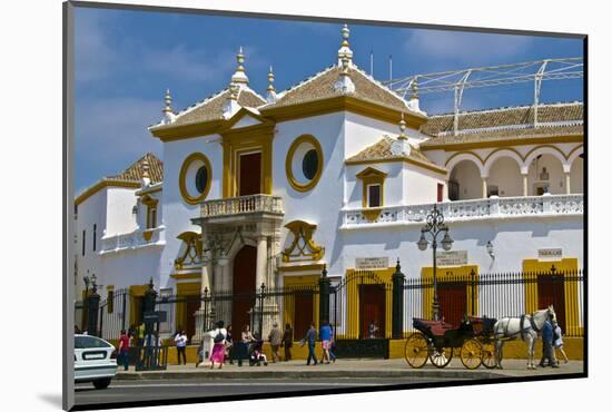 Plaza De Toros, Seville, Andalusia, Spain, Europe-Guy Thouvenin-Mounted Photographic Print