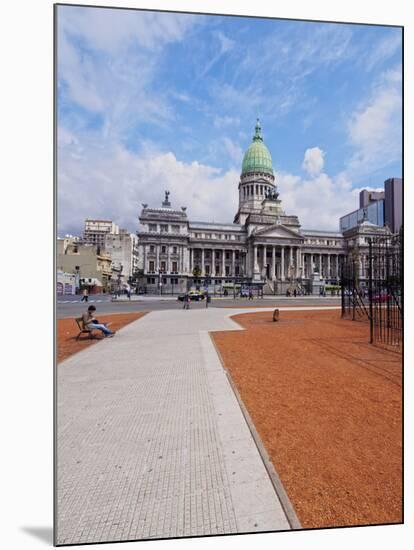 Plaza del Congreso, view of the Palace of the Argentine National Congress, City of Buenos Aires, Bu-Karol Kozlowski-Mounted Photographic Print