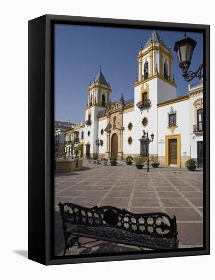 Plaza Del Socorro, Ronda, One of the White Villages, Malaga Province, Andalucia, Spain, Europe-Marco Cristofori-Framed Premier Image Canvas
