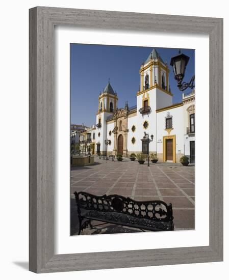 Plaza Del Socorro, Ronda, One of the White Villages, Malaga Province, Andalucia, Spain, Europe-Marco Cristofori-Framed Photographic Print