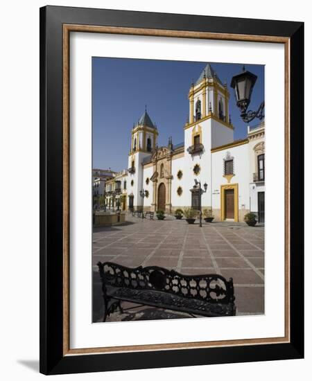 Plaza Del Socorro, Ronda, One of the White Villages, Malaga Province, Andalucia, Spain, Europe-Marco Cristofori-Framed Photographic Print