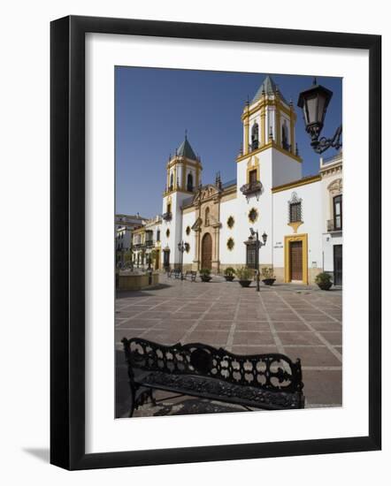 Plaza Del Socorro, Ronda, One of the White Villages, Malaga Province, Andalucia, Spain, Europe-Marco Cristofori-Framed Photographic Print