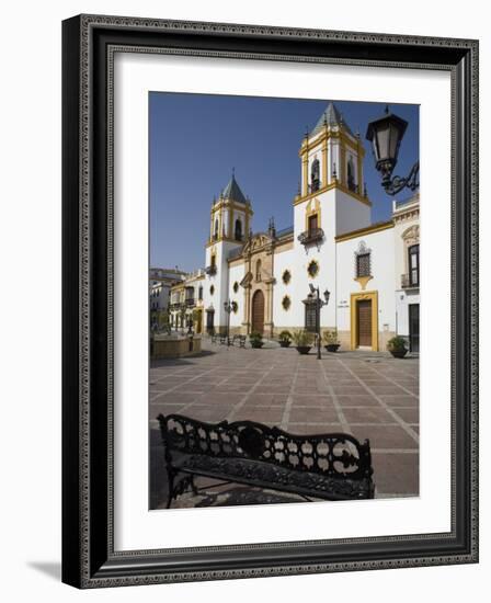 Plaza Del Socorro, Ronda, One of the White Villages, Malaga Province, Andalucia, Spain, Europe-Marco Cristofori-Framed Photographic Print